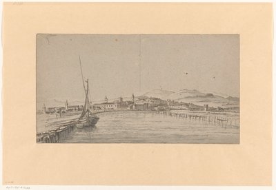 Vista de uma cidade no Vale do Tibre de Adriaen Honich