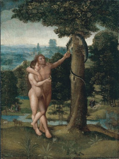 Adão e Eva de Adriaen Isenbrandt
