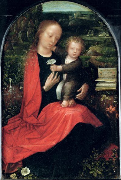 Madonna e criança de Adriaen Isenbrandt or Isenbrant