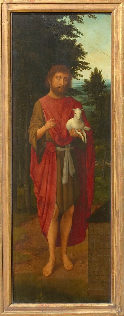 São João Batista Ala de um tríptico, década de 1530. de Adriaen Isenbrant