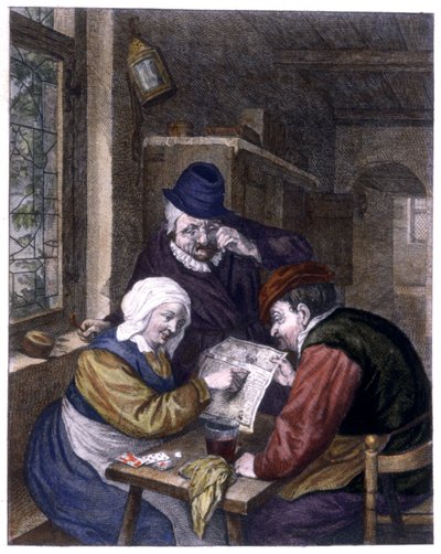 Na casa do astrólogo de Adriaen Jansz. van Ostade