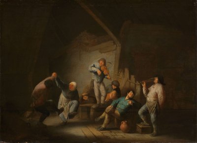 Casal dançando, 1625-40 de Adriaen Jansz. van Ostade