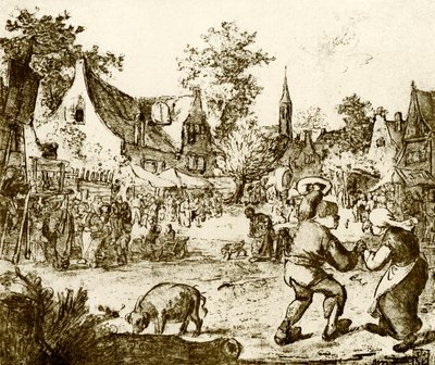 Parque de diversões holandês de Adriaen Jansz. van Ostade