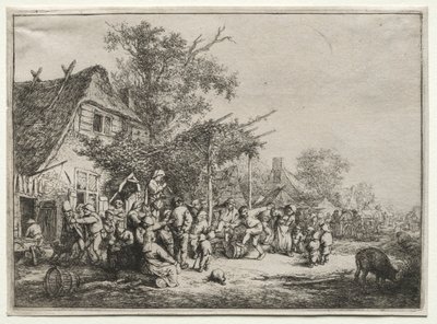 Festival sob a treliça. de Adriaen Jansz. van Ostade