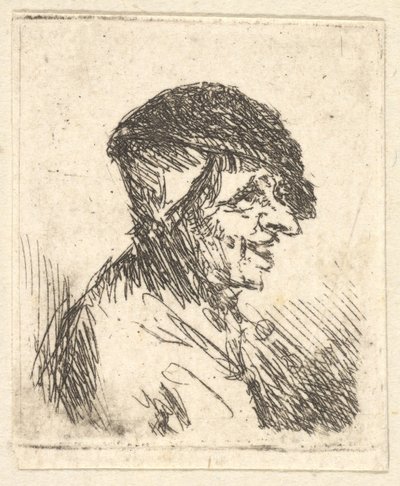 Chefe do camponês, século XVII. de Adriaen Jansz. van Ostade