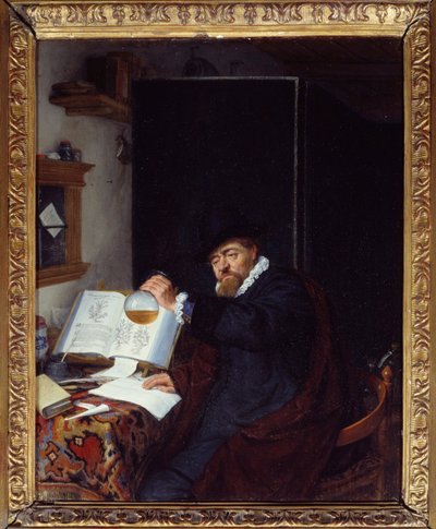 Medicamentos: "A análise da urina" Pintura de Adriaen van Ostade (1610-1685) 1666 Sol. 0,28x0,22 m Paris, Musee du PetiPalais de Adriaen Jansz. van Ostade