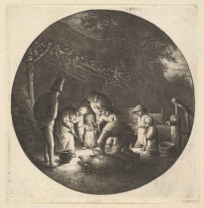 Açougueiro, 1610-85. de Adriaen Jansz. van Ostade