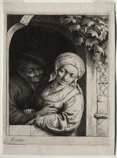 Romance da vila de ternura rural. de Adriaen Jansz. van Ostade
