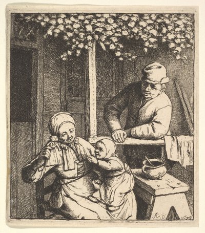 A boneca, 1610-85. de Adriaen Jansz. van Ostade