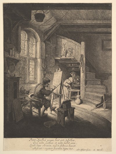 O pintor, 1610-85. de Adriaen Jansz. van Ostade