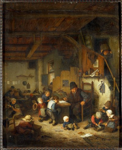 O mestre-escola ... de Adriaen Jansz. van Ostade