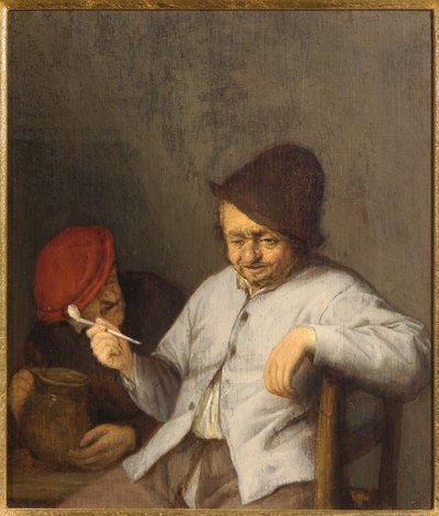 O fumante e o bebedor, c.1650 de Adriaen Jansz. van Ostade