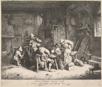 The Taste, 1610-85. de Adriaen Jansz. van Ostade