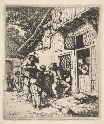 Músicos Viajantes, 1610-85. de Adriaen Jansz. van Ostade