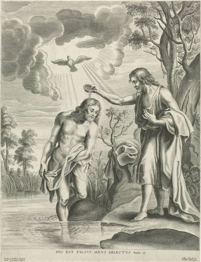 Baptismo de Cristo de Adriaen Lommelin