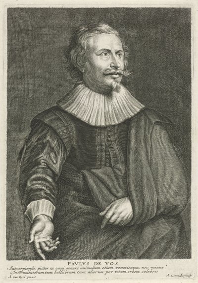Retrato de Paul de Vos de Adriaen Lommelin