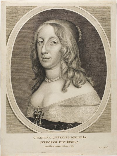 Rainha Cristina da Suécia de Adriaen Pietersz. van de Venne