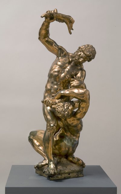 Caim matando Abel, 1622 bronze dourado de Adriaen de Vries