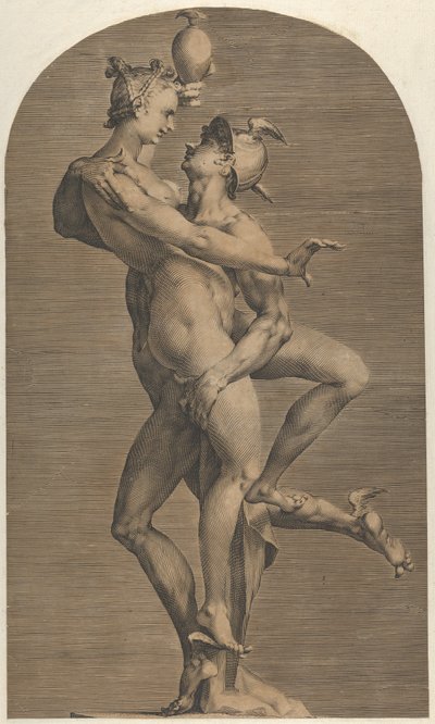 Mercúrio Abduzindo Psique, ca. 1620. de Adriaen de Vries