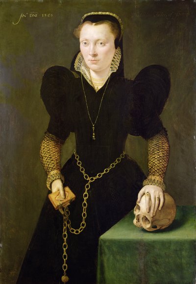 Katheryn de Berain (1535-91) 1568 (óleo sobre painel) de Adriaen van Cronenburgh