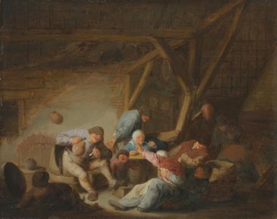 Interior camponês de Adriaen van Ostade