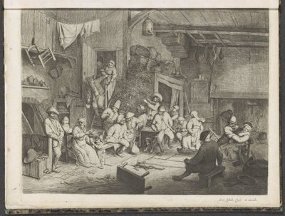 Dança na estalagem de Adriaen van Ostade