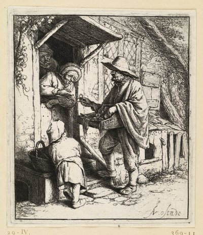 O vendedor de óculos de Adriaen van Ostade