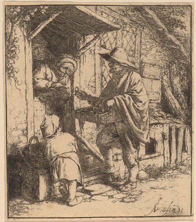 Vendedor de óculos de Adriaen van Ostade