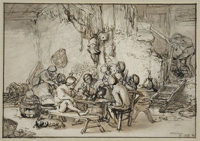 Interior de uma taberna de Adriaen van Ostade