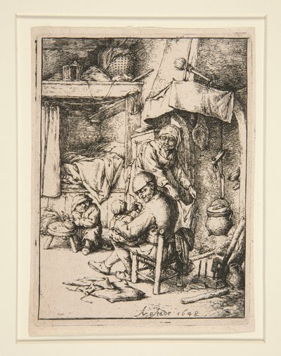 Le p?re de famille (Pai da família) de Adriaen van Ostade