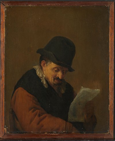 Homem a ler de Adriaen van Ostade