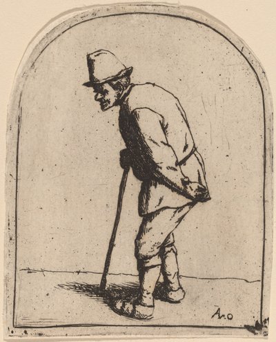 Camponês com as costas tortas de Adriaen van Ostade