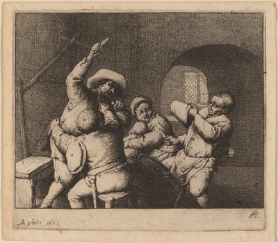 Briga de Camponeses de Adriaen van Ostade