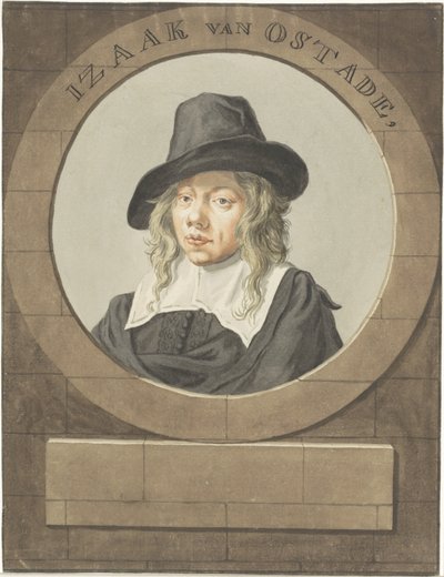 Retrato de Isaac van Ostade de Adriaen van Ostade