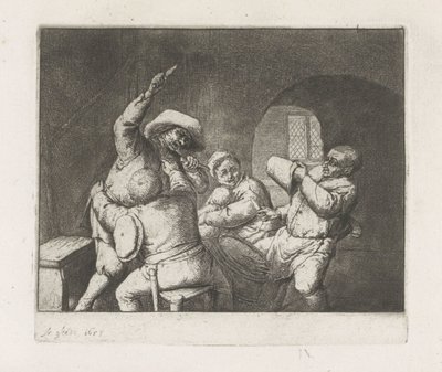 Jogadores de cartas de argumentação de Adriaen van Ostade