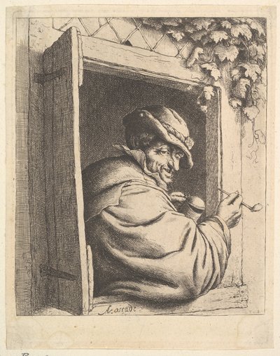 Fumador à janela de Adriaen van Ostade