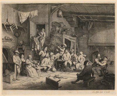 Baile na taberna de Adriaen van Ostade