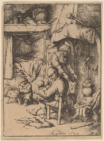 O Pater Famílias de Adriaen van Ostade