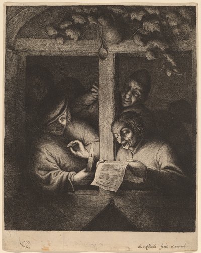 Os cantores de Adriaen van Ostade