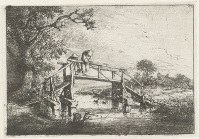 Dois pescadores em uma ponte o pescador de Adriaen van Ostade