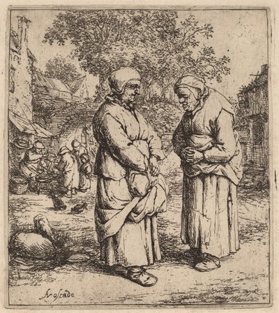 Duas fofocas de Adriaen van Ostade