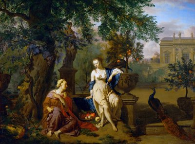 Alemão: Vertumnus e Pomona Vertumnus e Pomona de Adriaen van de Velde