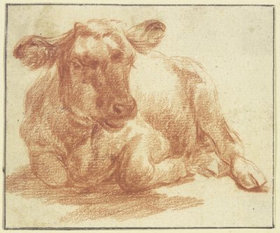 Gado deitado à esquerda de Adriaen van de Velde