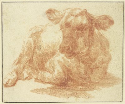 Liegendes Vieh nach rechts de Adriaen van de Velde