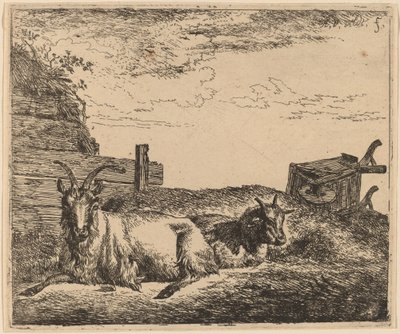 Cabras Reclinadas de Adriaen van de Velde