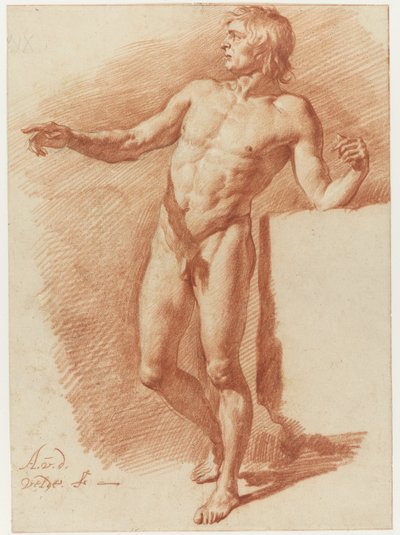 Nu masculino em pé Nu masculino em pé de Adriaen van de Velde