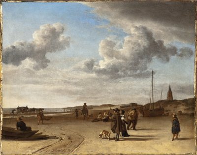 A Praia de Scheveningen de Adriaen van de Velde
