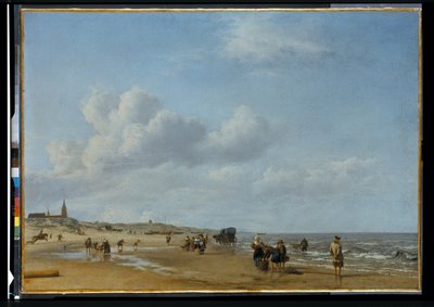 A praia de Scheveningen de Adriaen van de Velde