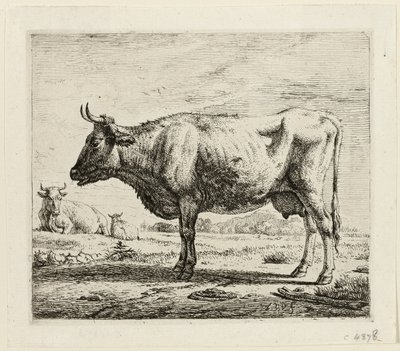 Duas vacas e uma ovelha de Adriaen van de Velde