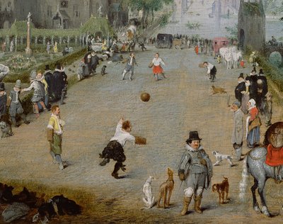 Um Jeu de Paume diante de um Palácio de Campo de Adriaen van de Venne